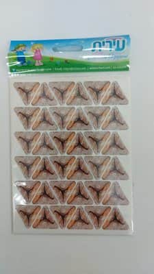 מדבקות אוזני אמן 6 בשורה<BR> 10 דף