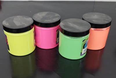 צבעי אקריליק זוהרים <BR>בחר צבע