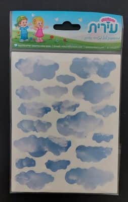 מדבקות עננים בצורת ענן