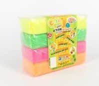 פלסטלינה זוהרת 4 צבעים מתירס