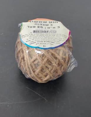 חוט שמשון/ חוט יוטה/ חוט פשתן <BR> 20 מטר