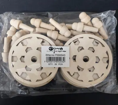 סביבון עץ ליצירה 20 יח