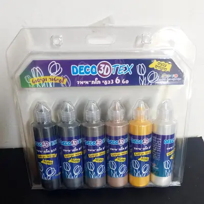 6 יח טוליפ צבע מתכתי 60 מל