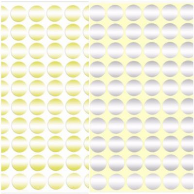 מדבקות כסף זהב 32 דף <BR> 8 בשורה