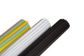 בריסטול שחור/לבן/צבעוני 5 יח מגולגל בנילון<BR> בחר צבע